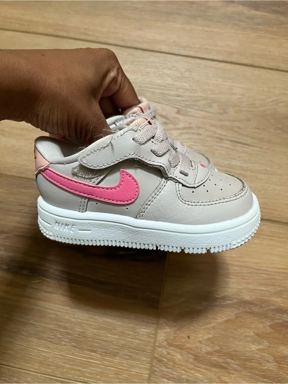 Nike air force 1 low mauve pink swoosh sneakers shoes 6C